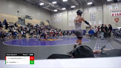 190 lbs Cons. Round 3 - John Kazmierowicz, Brentwood vs Andrew Lowther, St. Vincent St. Mary