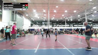 70 lbs Rr Rnd 4 - Jacey Massey, Journeymen Wrestling - Girls vs Paige Wright, Central Pennies