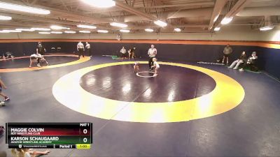 38-40 lbs Round 5 - Maggie Colvin, Roy Wrestling Club vs Karson Schaugaard, Aviator Wrestling Academy