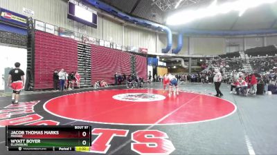 2A 285 lbs Quarterfinal - Wyatt Boyer, Ellensburg vs Jacob Thomas Marks, Prosser