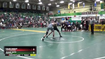 157 lbs Cons. Round 4 - Calek Knight, Lake (uniontown) vs Shane Saito, Perrysburg
