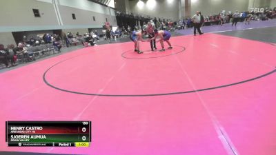 150 lbs Cons. Round 1 - Henry Castro, Arkansas City HS vs Sjoeren Aumua, Grain Valley