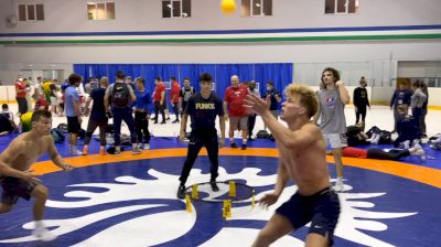 USA Junior Greco Squad Loosens Up With Some Spikeball