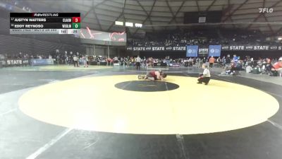 Boys 2A 285 lbs Cons. Round 1 - Eddy Reynoso, Washougal vs Justyn Watters, Clarkston