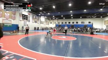 106 Boys Cons. Round 2 - Adrian Banuelos-Cuellar, Valley Center vs Lucas Michelsen, Cathedral Catholic