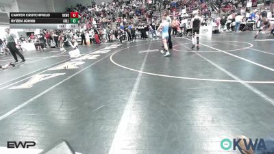 70-73 lbs Quarterfinal - Carter Crutchfield, Keystone Kids Wrestling Club vs Ryzen Johns, Collinsville Cardinal Youth Wrestling