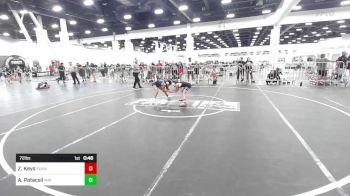 72 lbs 3rd Place - Zanyah Keys, Team Aggression vs Anaya Patacsil, Mat Demon WC