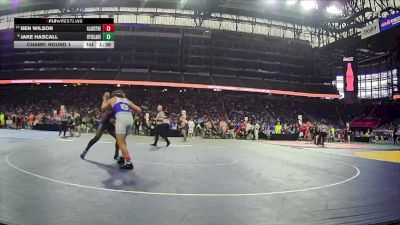 D3-215 lbs Champ. Round 1 - Jake Hascall, Otisville LakeVille Memorial vs Ben Wilson, Gladstone