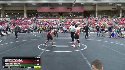 120 lbs Quarterfinal - Alberto Trejo, Hugoton Wrestling Club vs Driftyn Venable, Holcomb Kids Wrestling