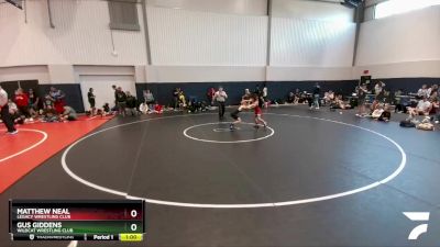 65 lbs Cons. Round 3 - Gus Giddens, Wildcat Wrestling Club vs Matthew Neal, Legacy Wrestling Club