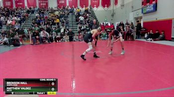 120 lbs Cons. Round 5 - Matthew Valdez, Delta vs Bronson Hall, North Fork