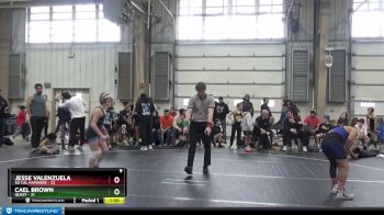 96 lbs Round 5 (6 Team) - Jesse Valenzuela, So Cal Hammers vs Cael Brown, Quest