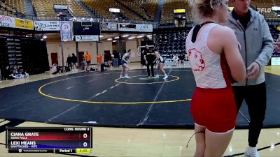 145 lbs Cons. Round 3 - Ciana Grate, Sioux Falls vs Lexi Means, Unattached - WTC