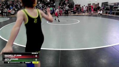 70 lbs Round 5 - Maxwell St.John, Greater Heights vs Jack Leonard, Open Mats