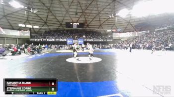 Girls 3A/4A 135 Champ. Round 2 - Samantha Blank, Yelm (Girls) vs Stephanie Corro, Marysville Getchell (Girls)