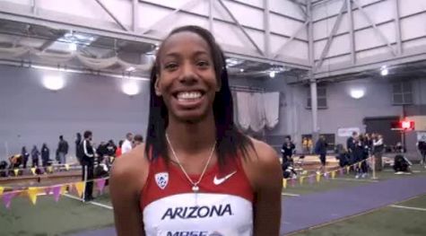 Brigetta Barrett after 1.93m in high jump Dempsey & meet record at 2012 MPSF Indoor Championships