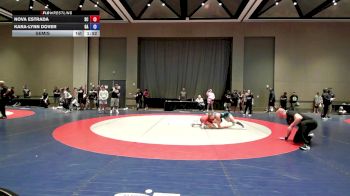 110-120 lbs Semis - Nova Estrada, SC vs Kara-Lynn Dover, GA