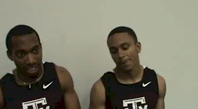 Ameer Webb, Prezel Hardy, and Michael Bryan Texas A&M 1st 2nd and 4th in the 60m at the 2012 Big 12 Championships