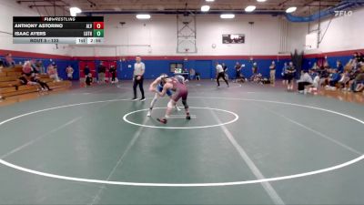 133 lbs 1st Place Match - Anthony Astorino, Alvernia University vs Isaac Ayers, Luther