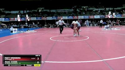 184 lbs Semis (4 Team) - Isaac Kassis, Alvernia University vs Matt Weinberg, Kutztown