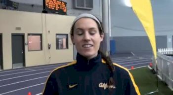 Deborah Maier after 3k win (9.02) at the 2012 MPSF Indoor Championships
