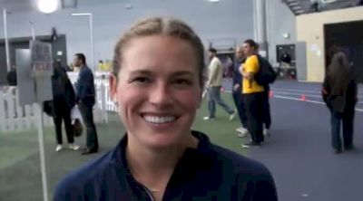 Cal's Taylor Bryson wins heat 1 of 3k in 9:30 at 2012 MPSF Indoor Champs