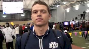 Miles Batty after 800 at the 2012 MPSF Indoor Championships