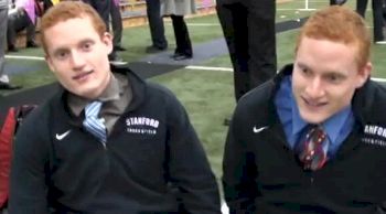 Jim Rosa and Joe Rosa talk about 3k-5k double at the 2012 MPSF Indoor Championships