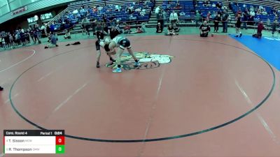 14U Boys - 105 lbs Cons. Round 4 - Ty Sisson, Maurer Coughlin Wrestling Club vs Rocky Thompson, Open Mats Wrestling Club