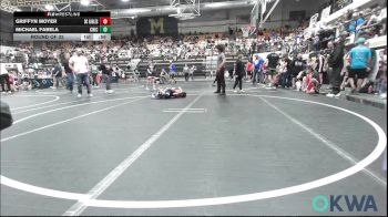 52 lbs Round Of 32 - Griffyn Moyer, Del City Little League Wrestling vs Michael Fabela, Chickasha Youth Wrestling