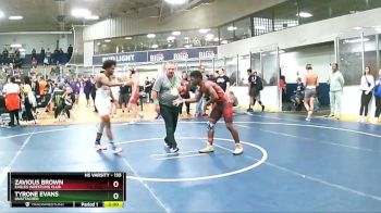 135 lbs Cons. Round 2 - Tyrone Evans, Unattached vs Zavious Brown, Eagles Wrestling Club