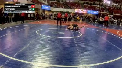 150 lbs 1st Place Match - Jeff Jones, Belgrade Little Guy vs Tanner Johnson, Mountain Man