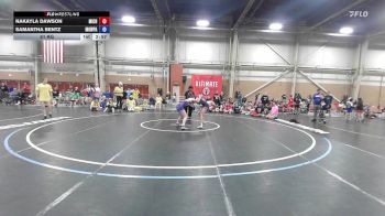 51 kg Rr Rnd 2 - Nakayla Dawson, Michigan Wrestling Academy - GHSE vs Samantha Bentz, Misfits Kit Kats - GHSE