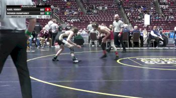 114 lbs First Round - Kael Kimmy, North East vs Rowen Humphrey, Southern Columbia