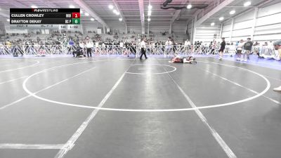 132 lbs Rr Rnd 1 - Cullen Crowley, Indiana Outlaws Yellow vs Drayton DeKay, BC Predators