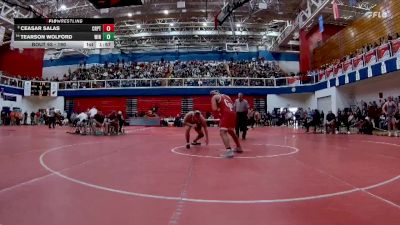 190 lbs Champ. Round 1 - Ceasar Salas, Crown Point vs Tearson Wolford, Winimac