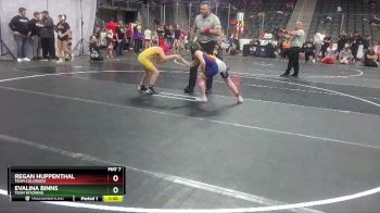 90 lbs Cons. Round 1 - Regan Huppenthal, Team Colorado vs Evalina Binns, Team Wyoming