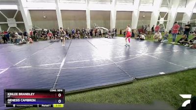 100 lbs Cons. Semi - Kinlee Brandley, UT vs Genesis Cambron, WA