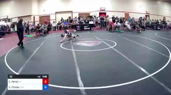 38 lbs Semifinal - Ernesto Perez, Arizona vs Xavier Flores, Center Grove Wrestling Club