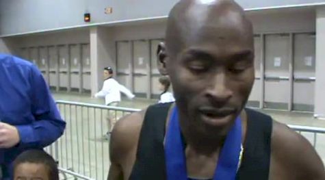 Bernard Lagat 1st Place over Galen Rupp in 3k USA Indoor Champs 2012