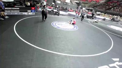 120 lbs Cons. Semis - Brooks Howard vs Calan Childress, Central Coast Most Wanted Wrestling Club