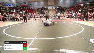 155 lbs Round Of 16 - Jayden Wilson, KIPP TULSA vs Adrian Cobb, Raw Wrestling Club