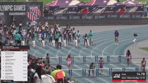 2026 AAU Junior Olympic Games - Youth Girls' 100m Hurdles, Finals 2 - Age 14