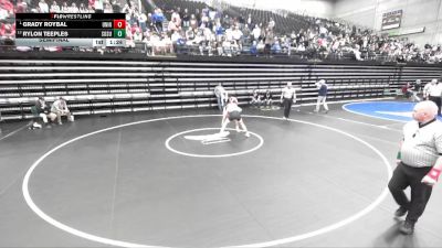 3A 126 lbs Semifinal - Grady Roybal, Union vs Rylon Teeples, South Summit