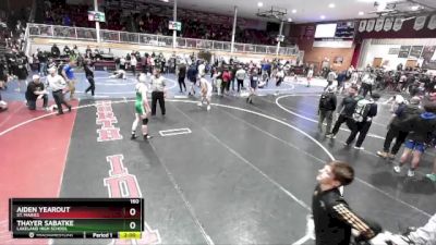 160 lbs Cons. Round 3 - Aiden Yearout, St. Maries vs Thayer Sabatke, Lakeland High School