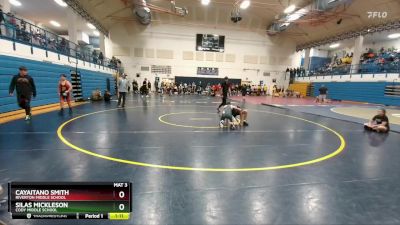 106-113 lbs Round 3 - Silas Mickleson, Cody Middle School vs Cayaitano Smith, Riverton Middle School