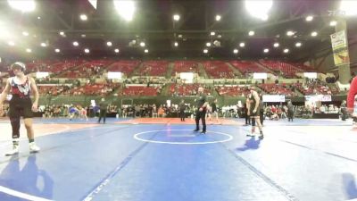 130 lbs Cons. Round 3 - Kyle Kline, Lockwood Wrestling Club vs Auzzy Carter, Powell Wrestling Club