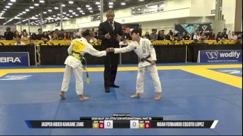 Jasper Hideo Kaikane Zane vs Noah Fernando Escoto Lopez 2026 IBJJF Jiu-Jitsu CON International