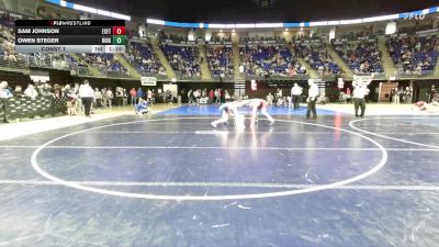 136 lbs Consy 1 - Sam Johnson, Exeter Twp vs Owen Steger, Ridgway