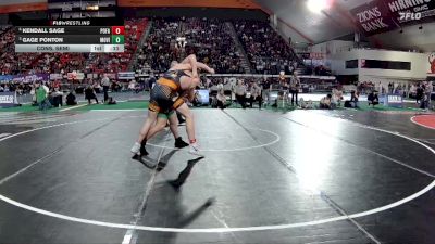 6A 215 lbs Cons. Semi - Kendall Sage, Post Falls vs Gage Ponton, Mountain View